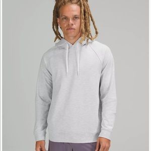 Lululemon City Sweat Pullover Heathered Ultra Light Grey/Sea Salt Medium